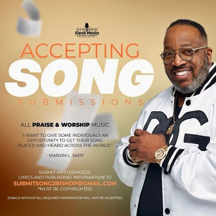 Submit Praise And Worship Music To Bishop Marvin Sapp